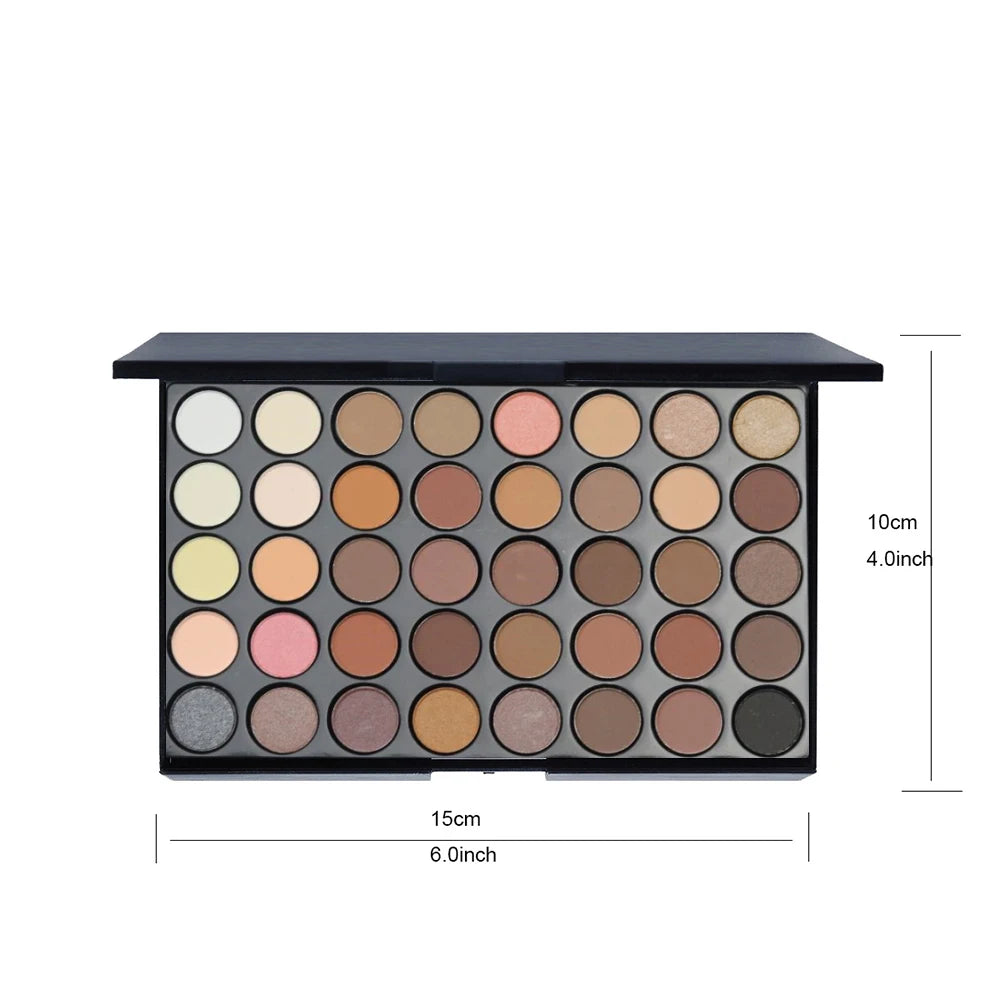 Palette Fards à Paupières 40 Couleurs POPFEEL – Longue Tenue & Haute Pigmentation