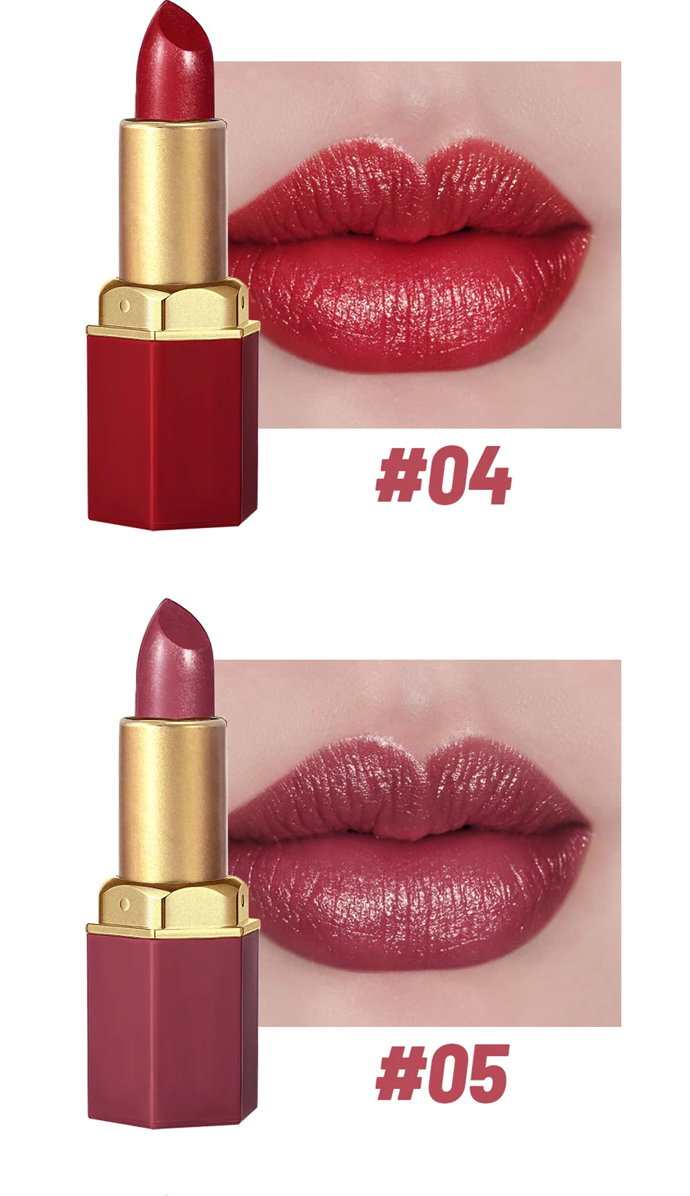 Coffret 6 Rouges à Lèvres Mat Velours – Longue Tenue & Couleurs Intenses