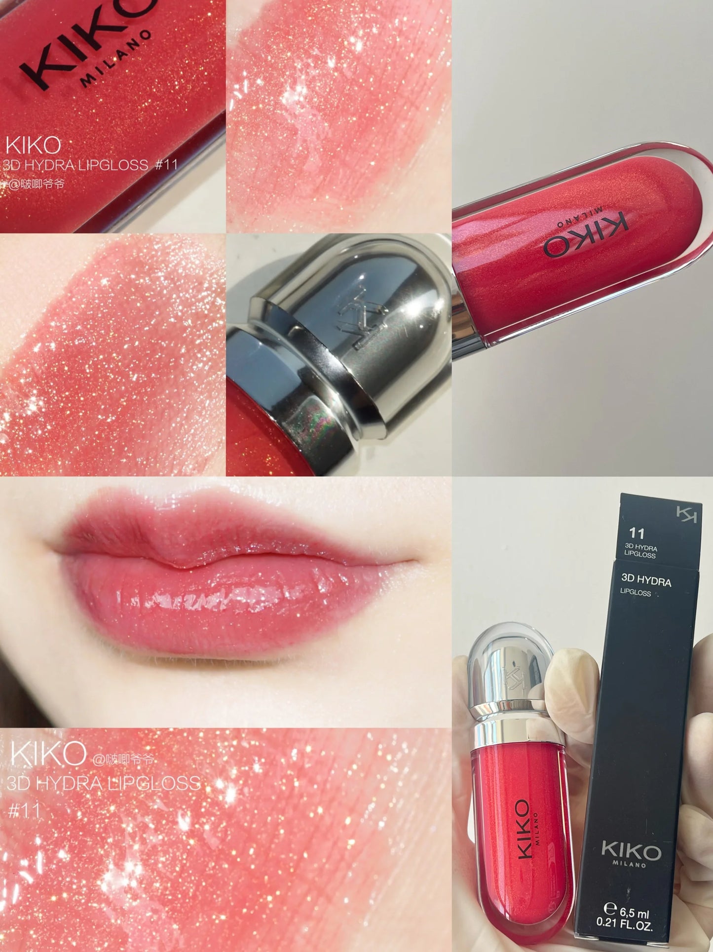 KIKO 3D Hydra Lipgloss 2025 – Brillant à Lèvres Hydratant Effet Miroir, Longue Tenue & Ultra Brillance