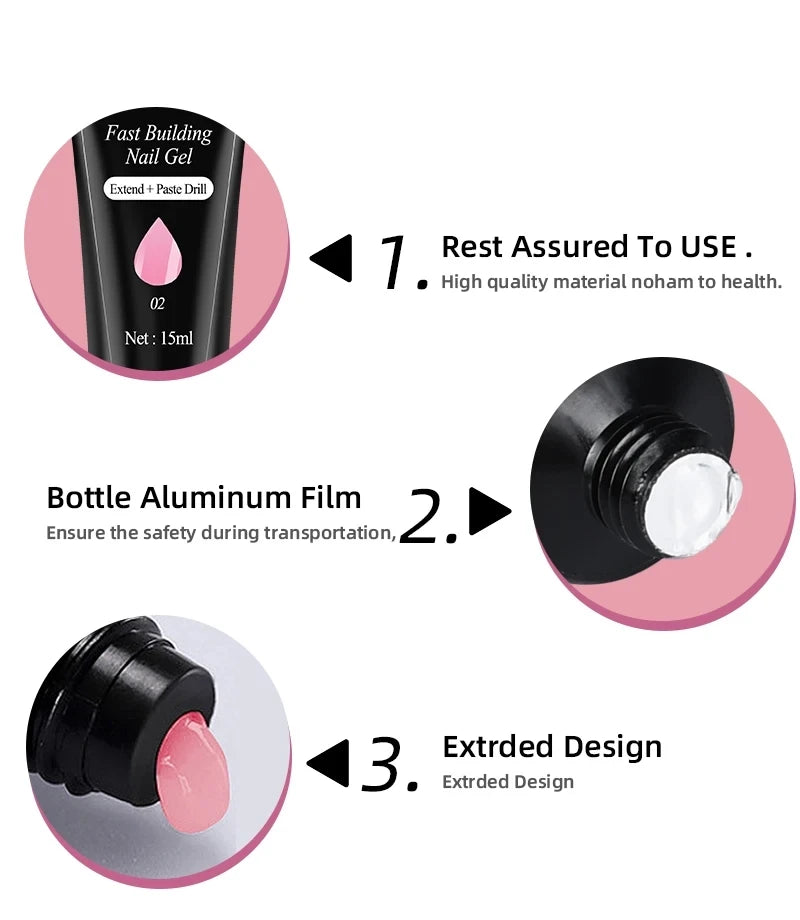 Kit Complet Manucure Gel UV – Lampe LED 36W + Perceuse & 18 Vernis Gel – Professionnel & Maison