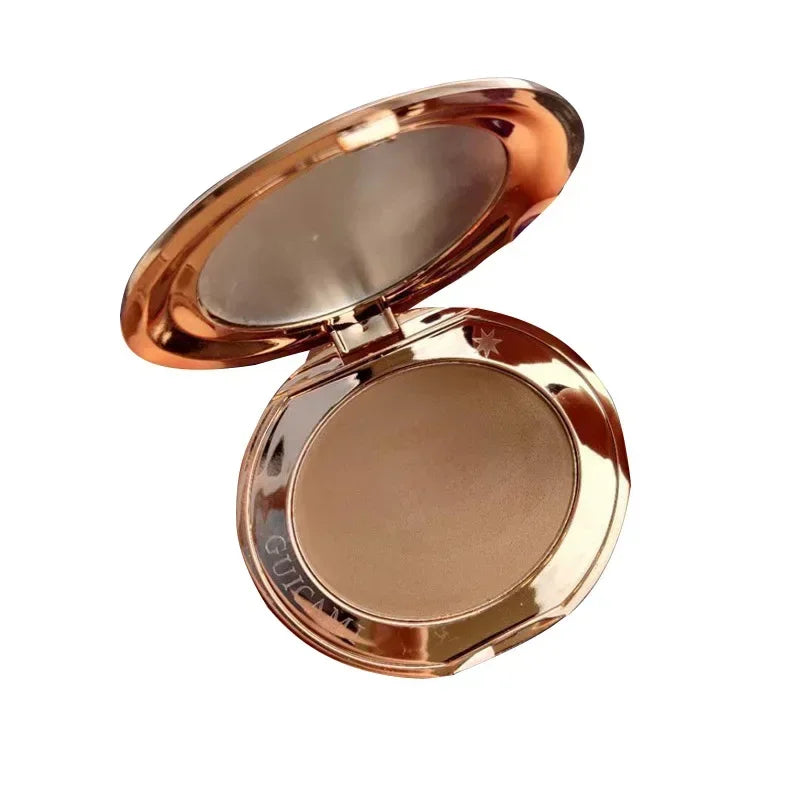 Poudre de Contour Visage & Corps – Effet Naturel, Longue Tenue avec Miroir Intégré