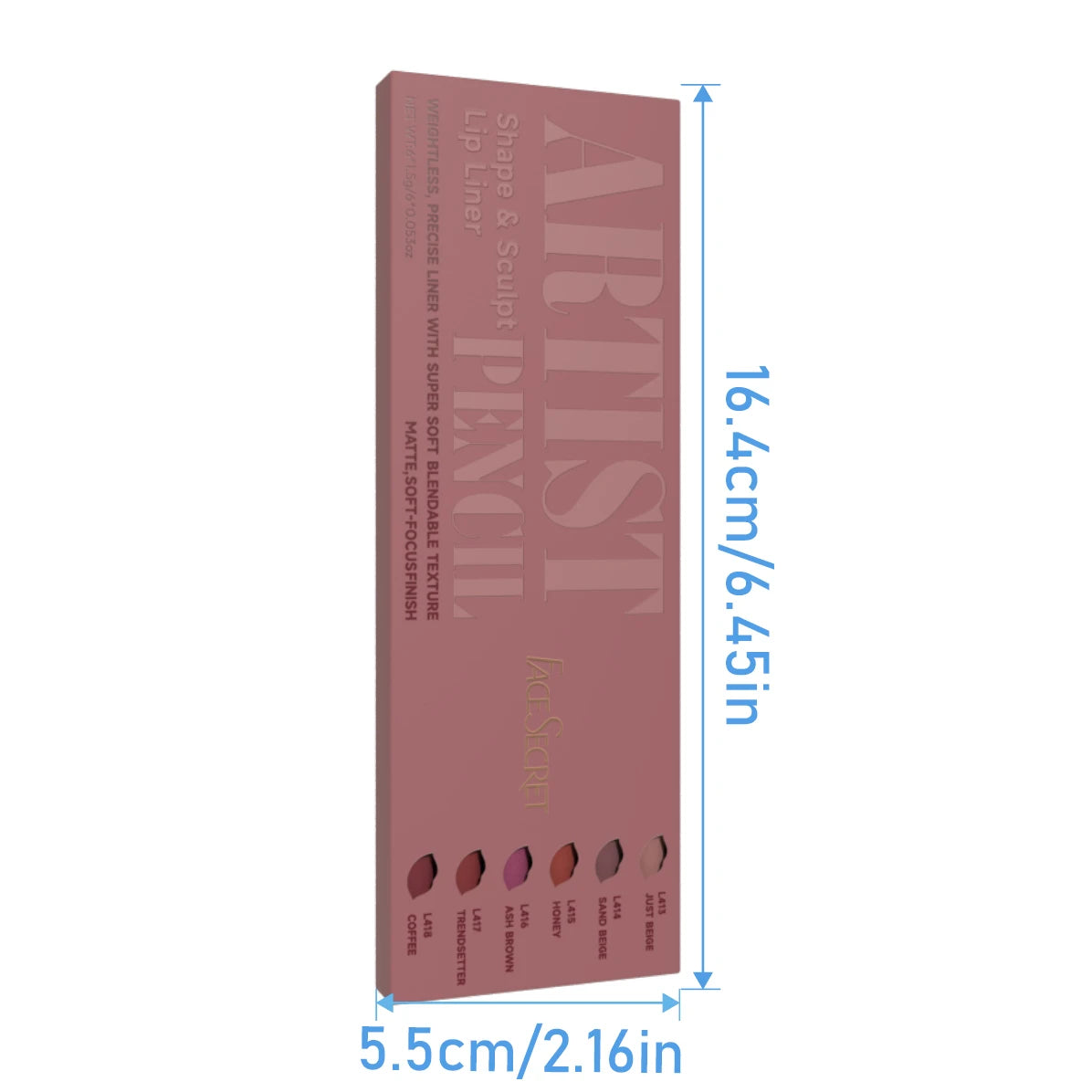 Set de 6 Crayons à Lèvres Nude – Longue Tenue & Waterproof – Contour et Remplissage