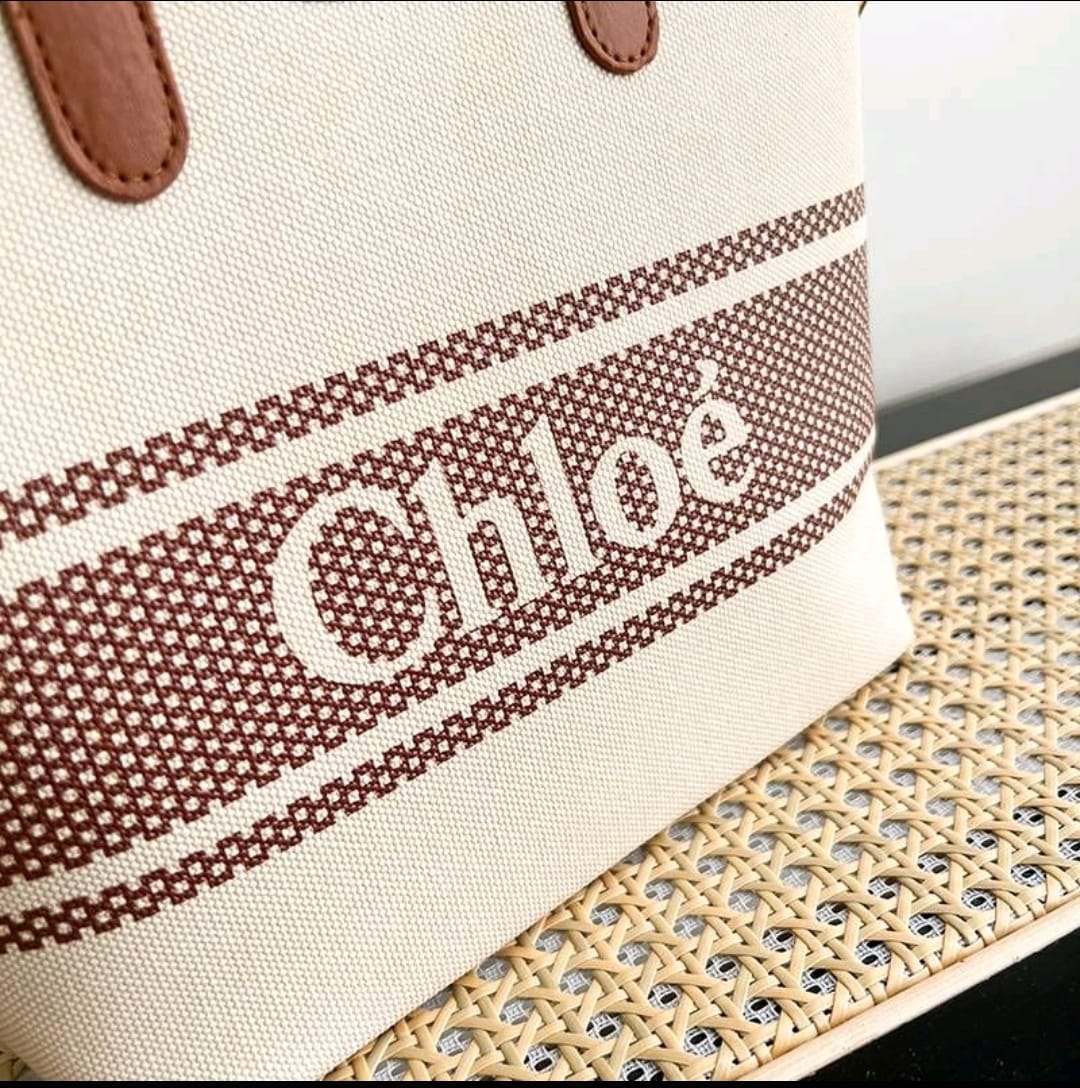Sac fourre-tout en toile et simili cuir – Élégance décontractée