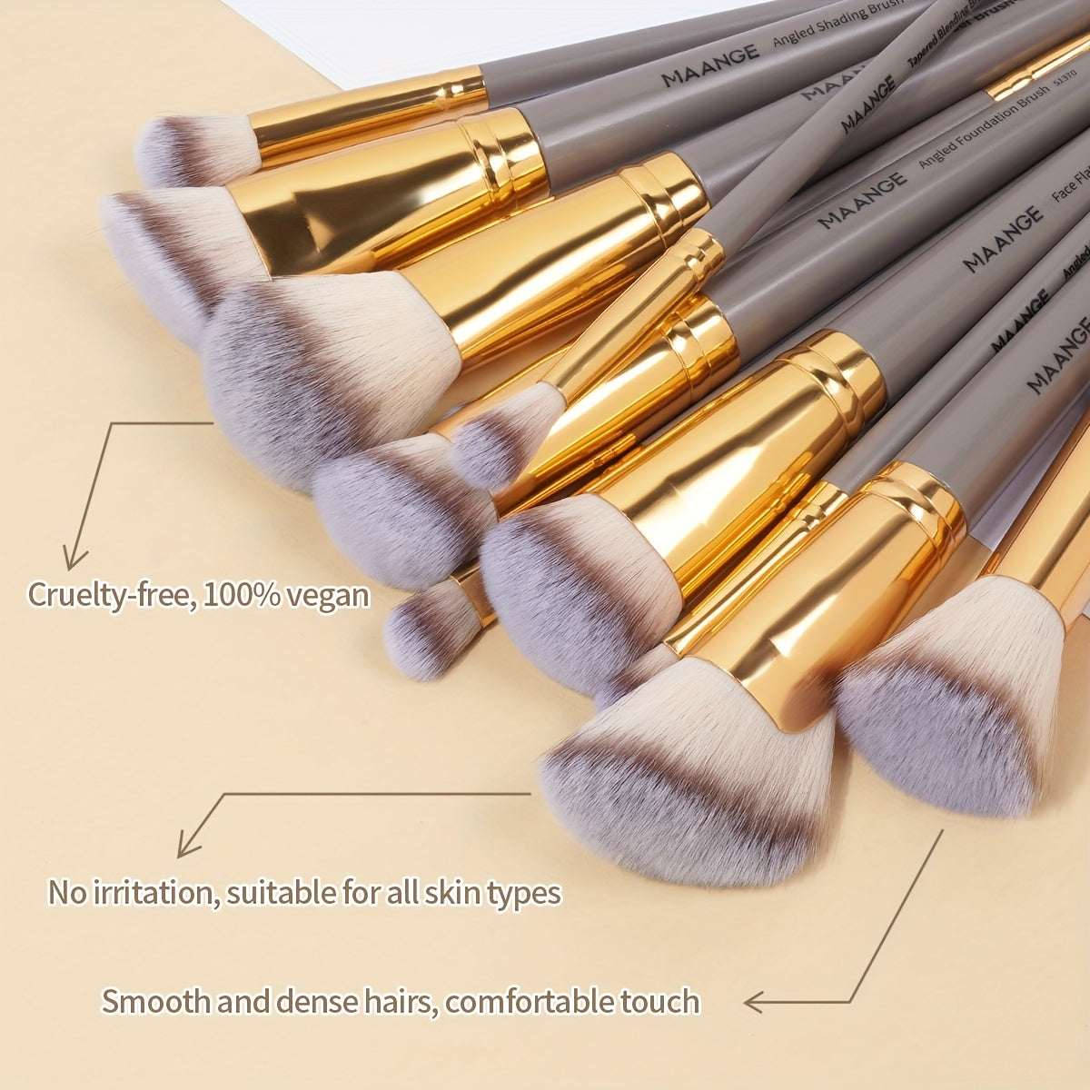 Set de Maquillage Professionnel 37 Pièces – 25 Pinceaux Premium & 12 Éponges avec Boîte de Rangement