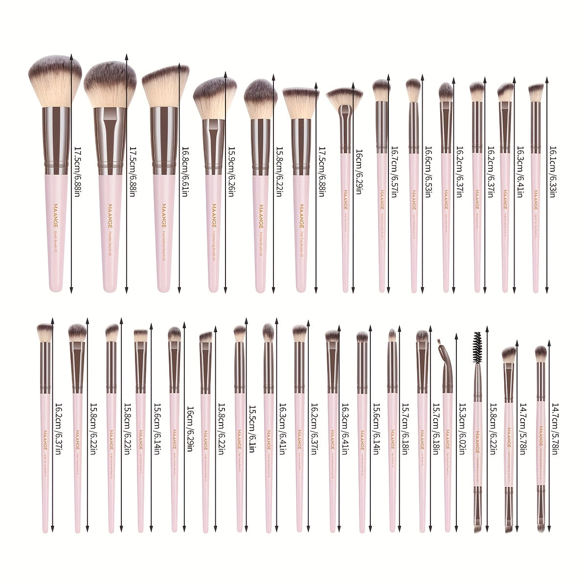 Set de Maquillage Professionnel 53 Pièces – Pinceaux, Éponges & Accessoires avec Trousse de Rangement