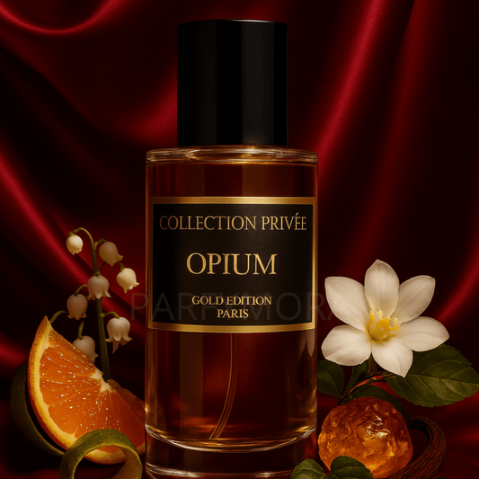 Eau de Parfum OPIUM – Collection Privée Gold 50 ml | Unisexe Fruité & Oriental – Made in France