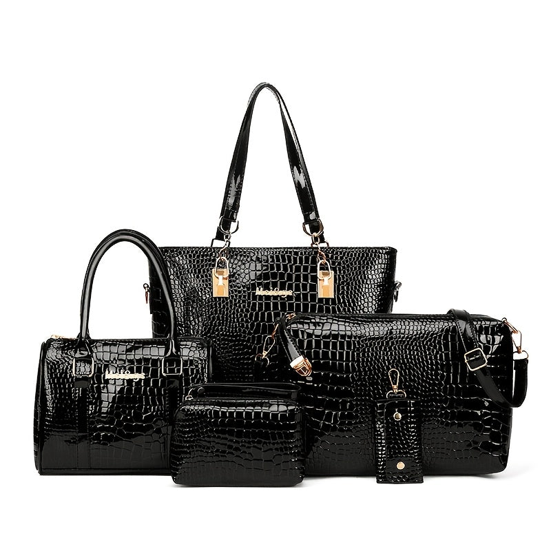 Lot de 5 Sacs à Main Femme Élégants – Polyvalents & Chic, Style Européen