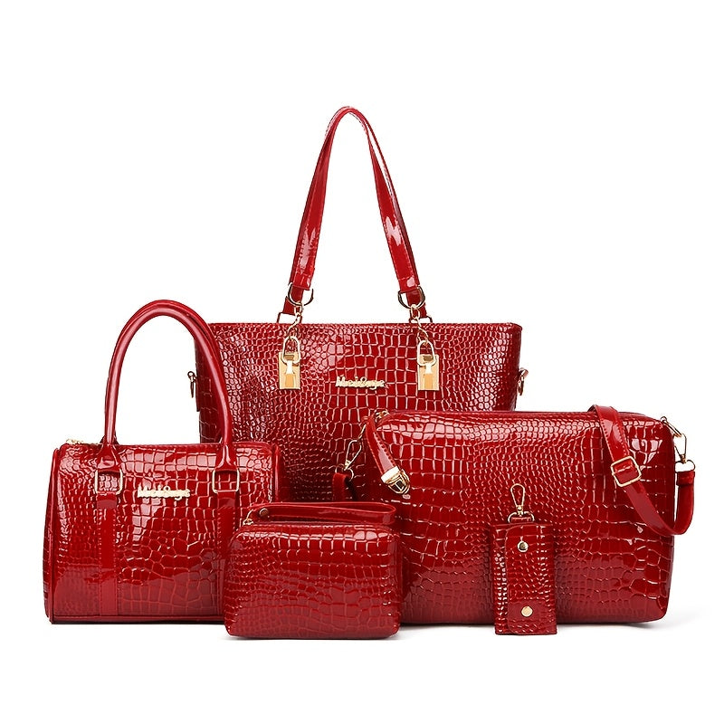 Lot de 5 Sacs à Main Femme Élégants – Polyvalents & Chic, Style Européen