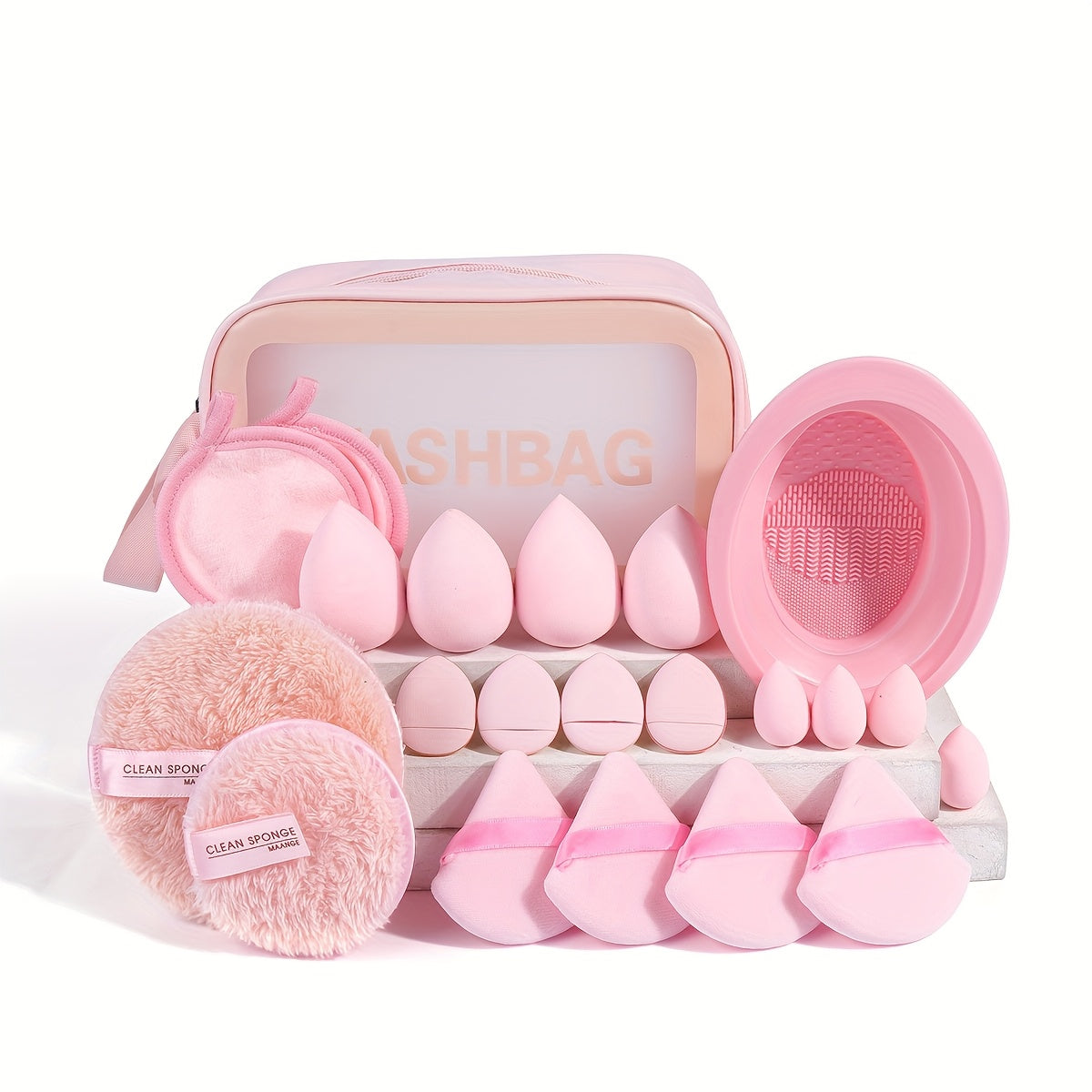 Set de Maquillage Professionnel 53 Pièces – Pinceaux, Éponges & Accessoires avec Trousse de Rangement