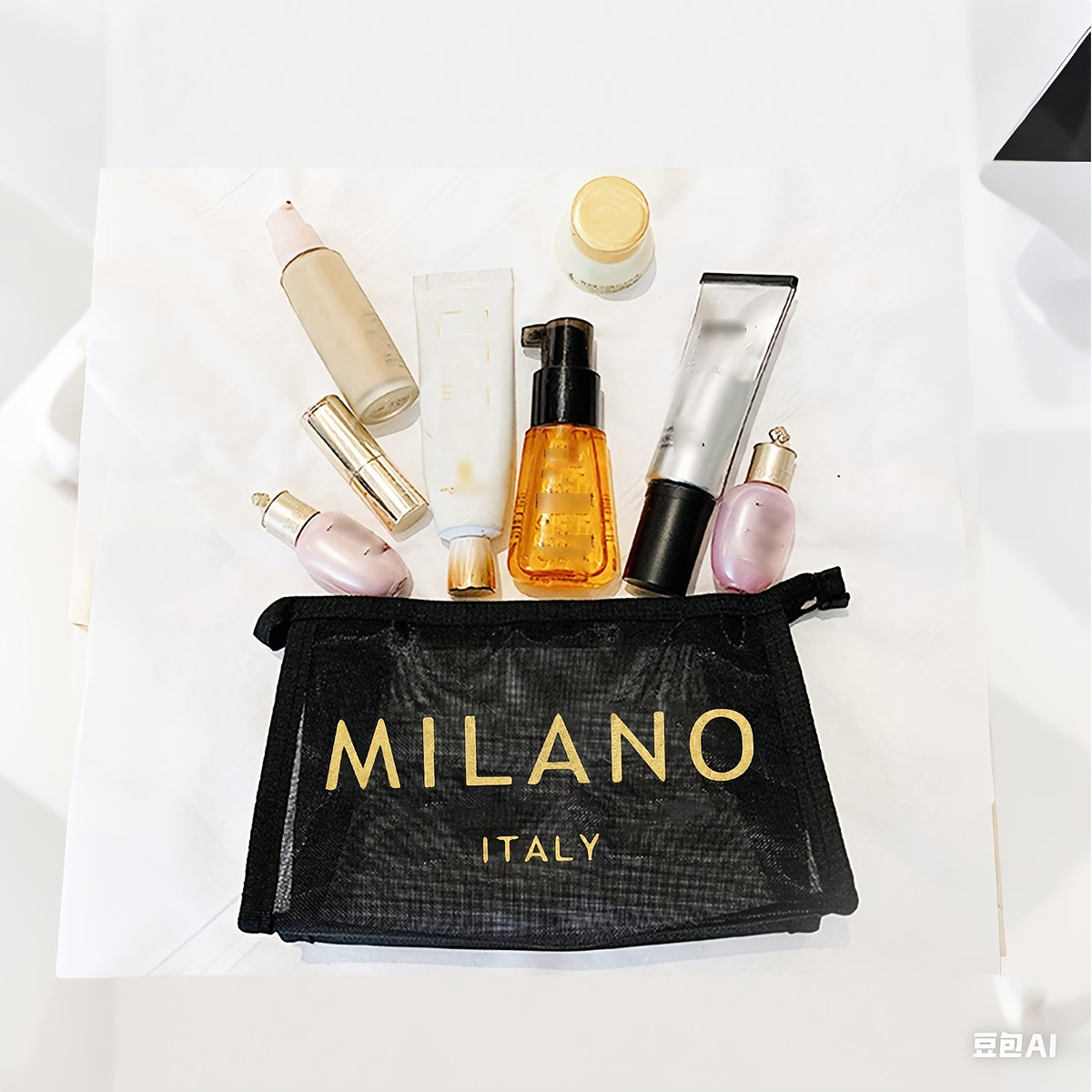 Sac Fourre-Tout Milano en Maille – Grand Cabas Polyvalent pour Plage, Shopping & Voyages
