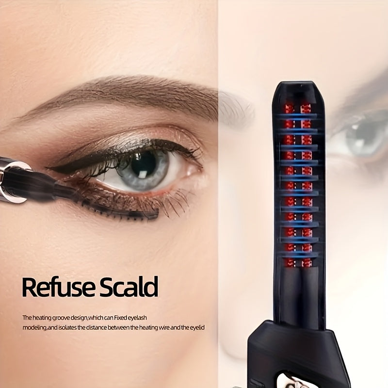 Recourbe-Cils Électrique Rechargeable USB – Boucles Naturelles & Tenue Longue Durée
