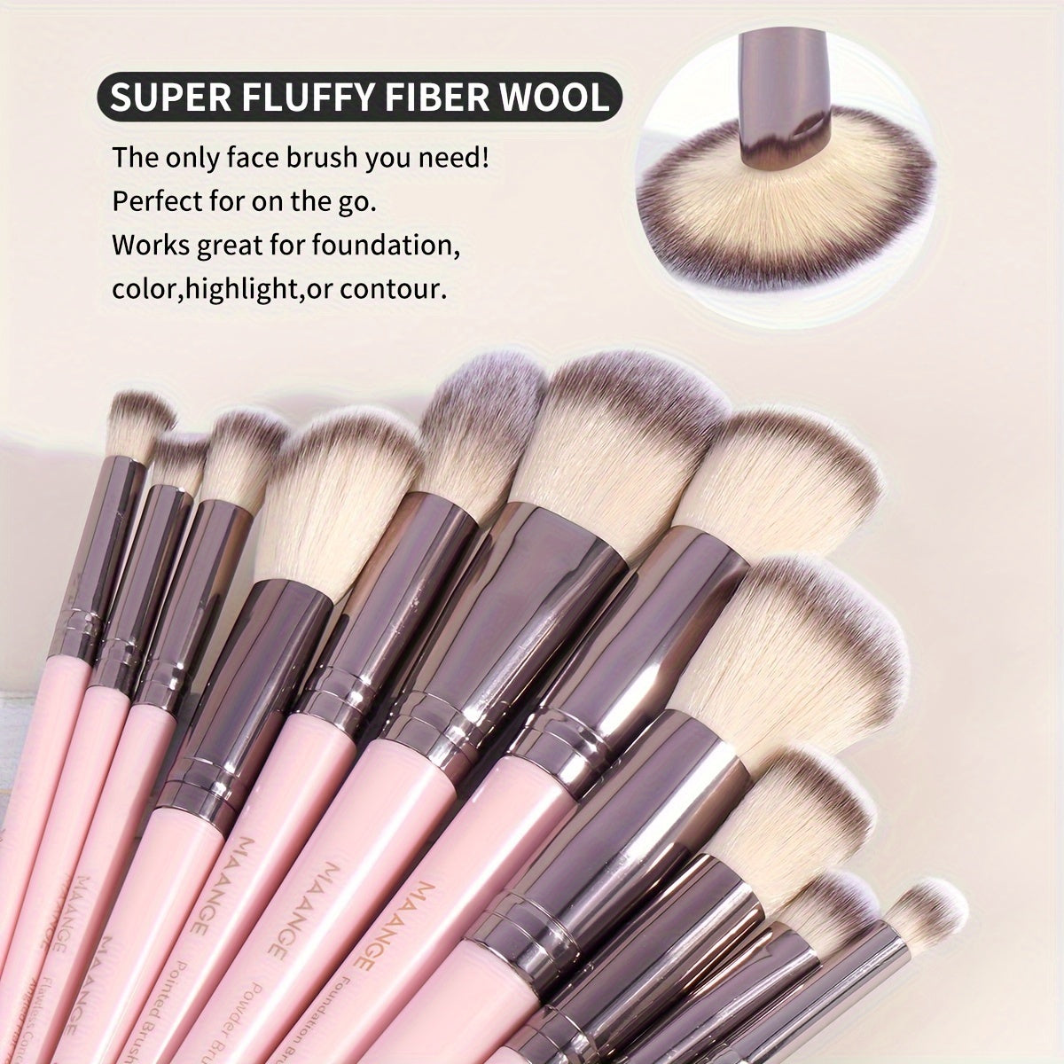 Set de Maquillage Professionnel 53 Pièces – Pinceaux, Éponges & Accessoires avec Trousse de Rangement