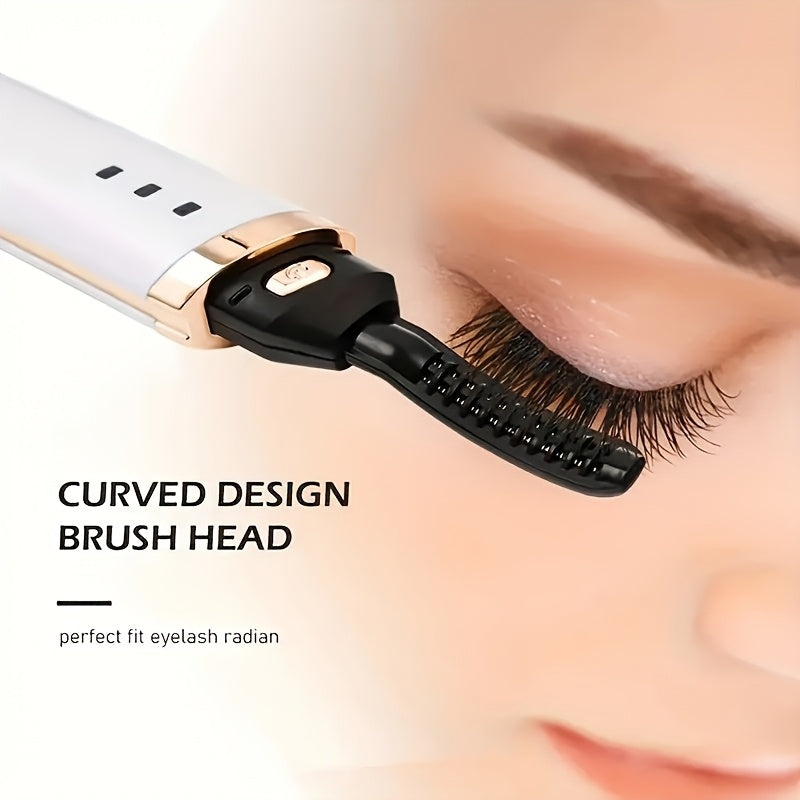 Recourbe-Cils Électrique Rechargeable USB – Boucles Naturelles & Tenue Longue Durée