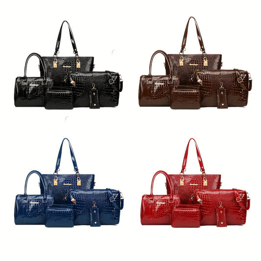 Lot de 5 Sacs à Main Femme Élégants – Polyvalents & Chic, Style Européen