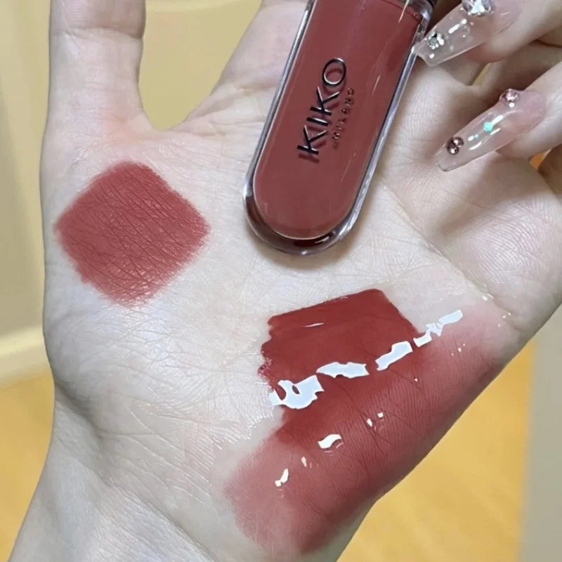 KIKO – Rouge à Lèvres Double Embout avec Miroir | Brillant & Hydratant, Longue Tenue