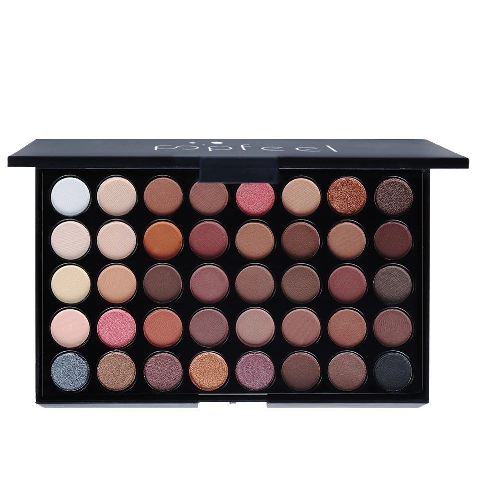 Palette Fards à Paupières 40 Couleurs POPFEEL – Longue Tenue & Haute Pigmentation
