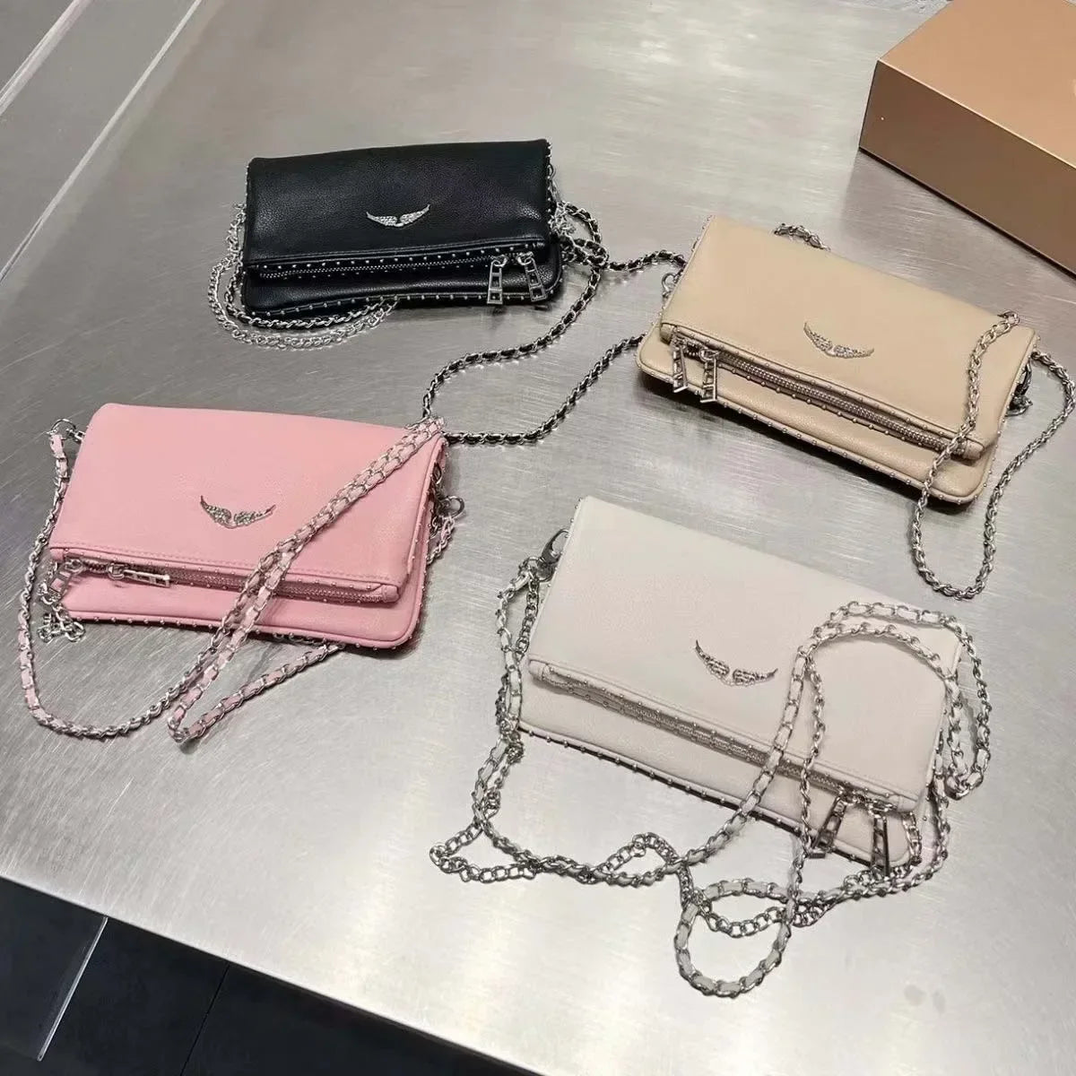 Sac Bandoulière Femme Mini – Design Élégant avec Chaîne – Cuir Synthétique Chic Zadig Voltaire