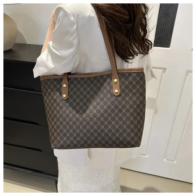 Sac Fourre-Tout Femme Grande Capacité – Tote Bag Élégant PU Cuir avec Pochette Amovible, Style Chic & Tendance 2024