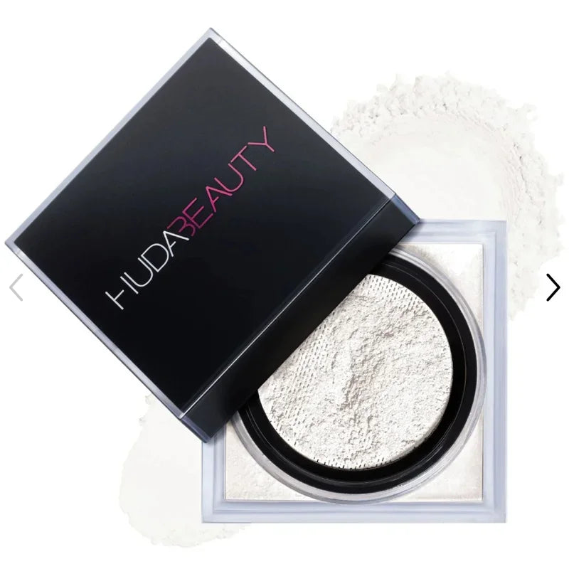 HUDA Beauty – Poudre fixatrice cuite ultra-fine longue tenue, anti-brillance, zéro pores