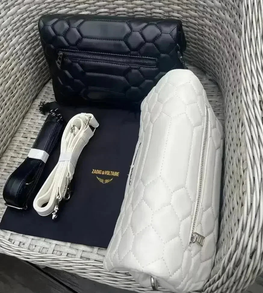 Sac à Main Femme Élégant – Bandoulière Chaîne & Détails Cloutés – Style Vintage Chic Zadig Voltaire