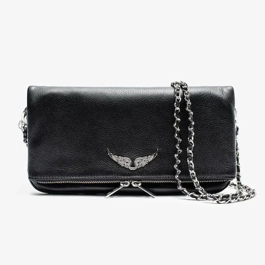 Sac à Main Femme Élégant – Bandoulière Chaîne & Détails Cloutés – Style Vintage Chic Zadig Voltaire