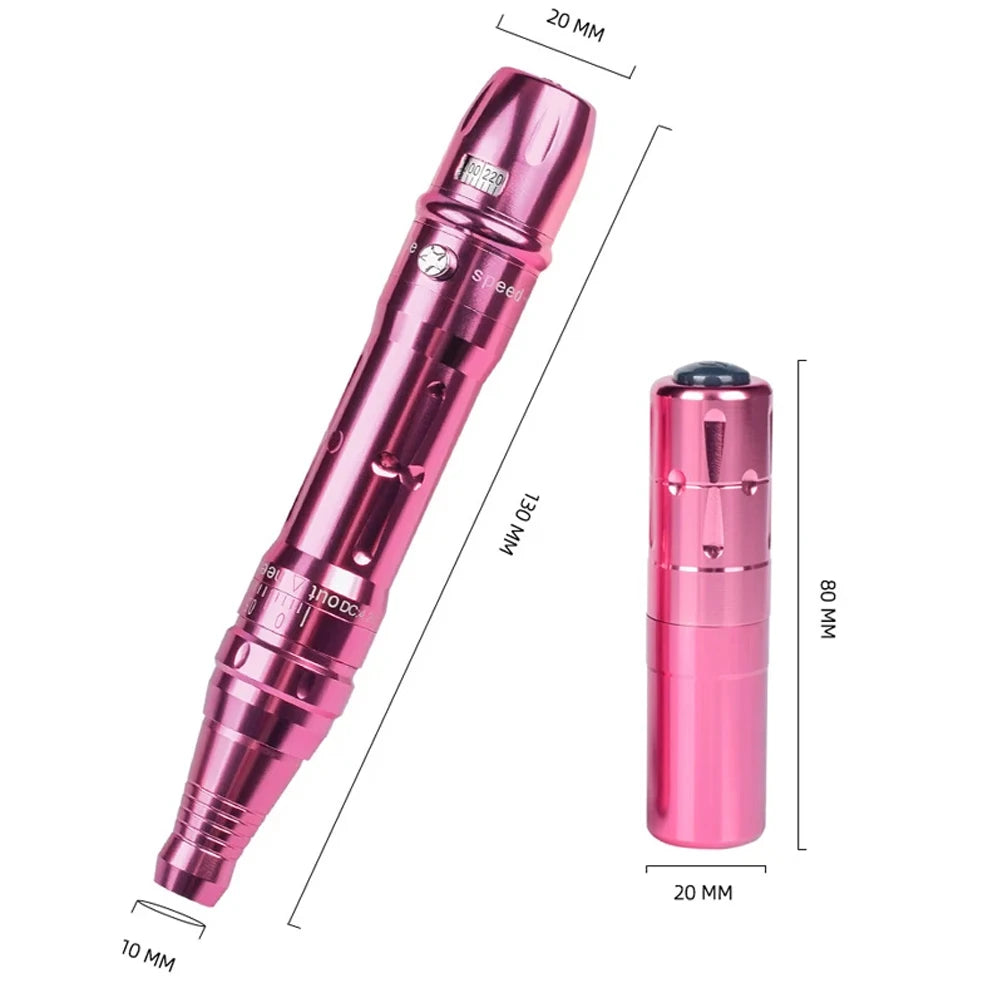 Machine PMU Sans Fil – Stylo Rotatif Professionnel pour Maquillage Permanent, Microblading Sourcils, Eyeliner & Lèvres