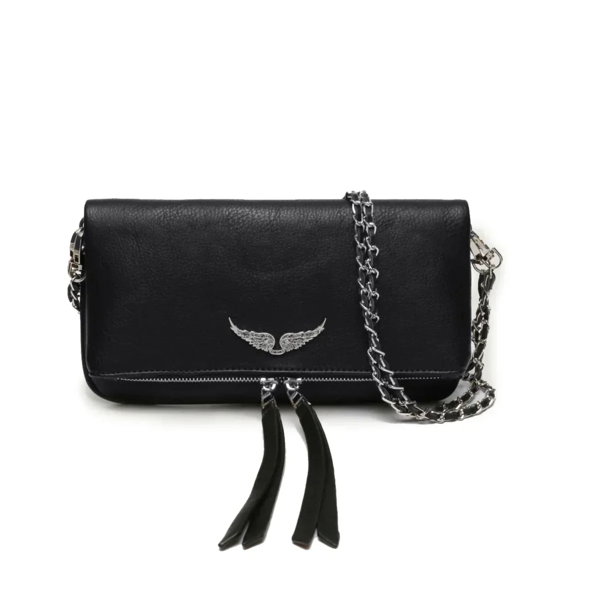 Sac à Main Femme Élégant – Bandoulière Chaîne & Détails Cloutés – Style Vintage Chic Zadig Voltaire