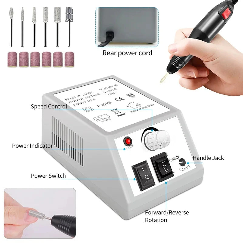 Kit Complet Manucure Gel UV – Lampe LED 36W + Perceuse & 18 Vernis Gel – Professionnel & Maison