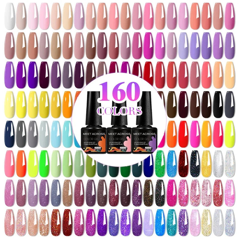 Coffret 12 Vernis Semi Permanents UV LED – Couleurs Intenses & Longue Tenue