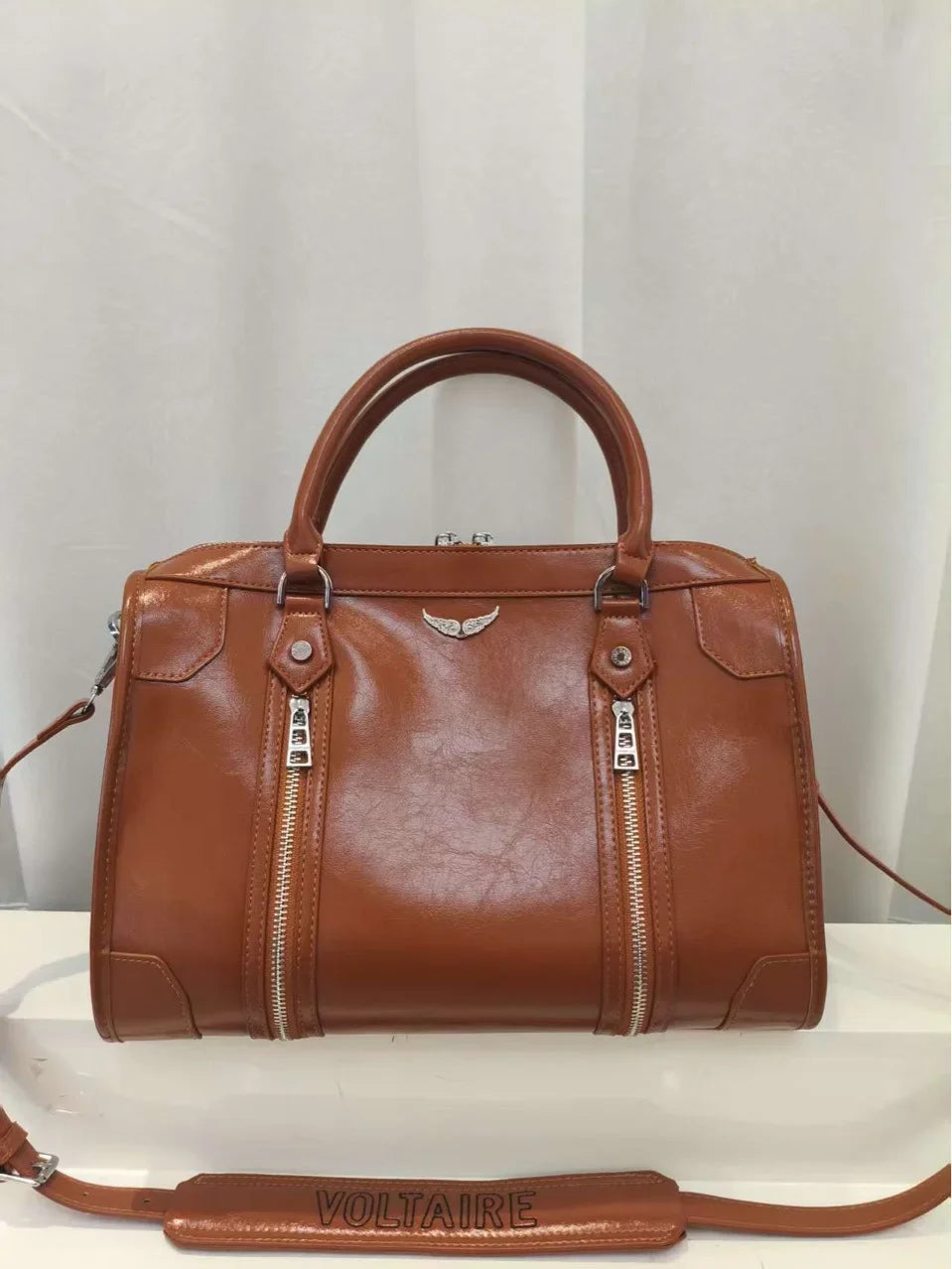 Sac à bandoulière en cuir souple – Grande capacité – Style chic Zadig Voltaire
