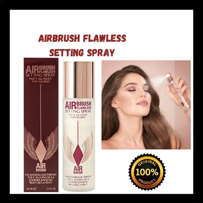 Spray fixateur de maquillage Airbrush – longue tenue, hydratant, anti-brillance, waterproof