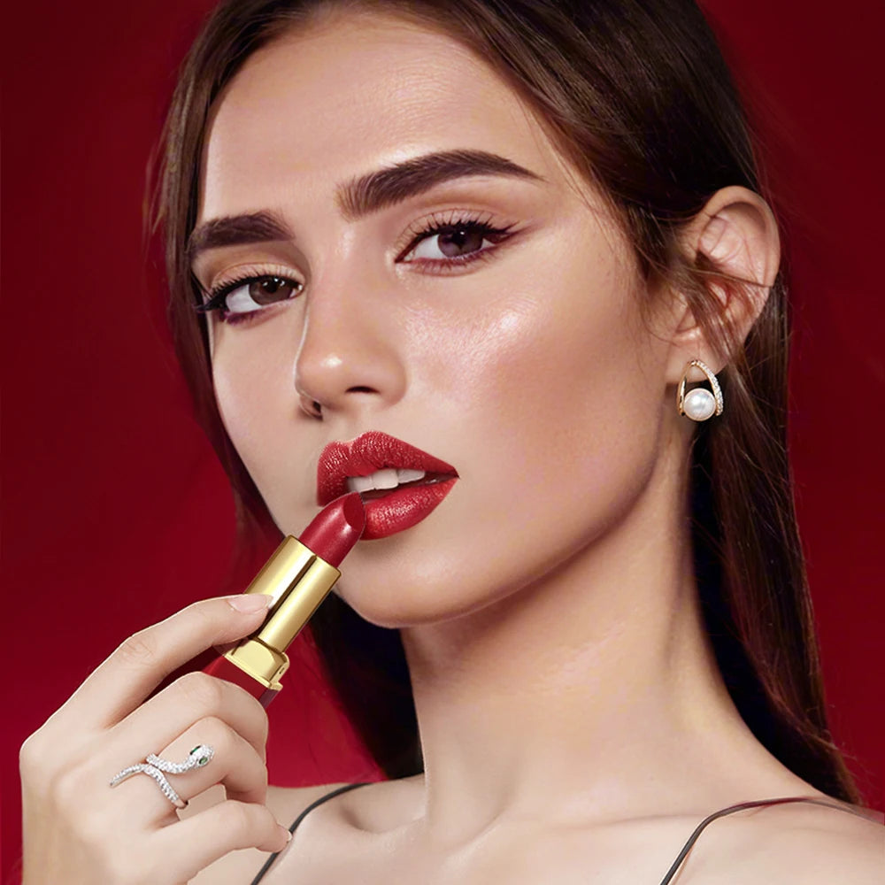 Coffret 6 Rouges à Lèvres Mat Velours – Longue Tenue & Couleurs Intenses
