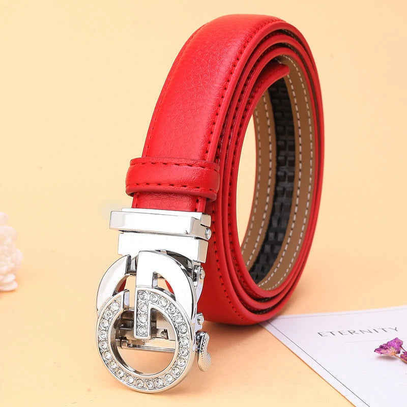 Ceinture Femme Luxe 25mm – Cuir Élégant avec Boucle Métallique Dorée, Mode Chic et Intemporelle