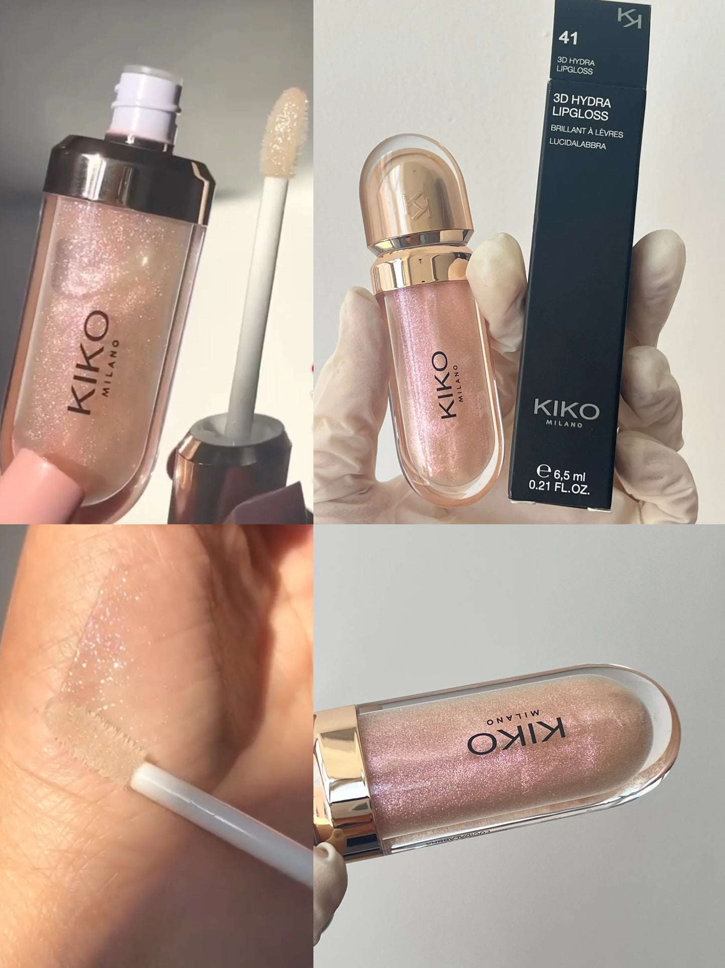KIKO 3D Hydra Lipgloss 2025 – Brillant à Lèvres Hydratant Effet Miroir, Longue Tenue & Ultra Brillance