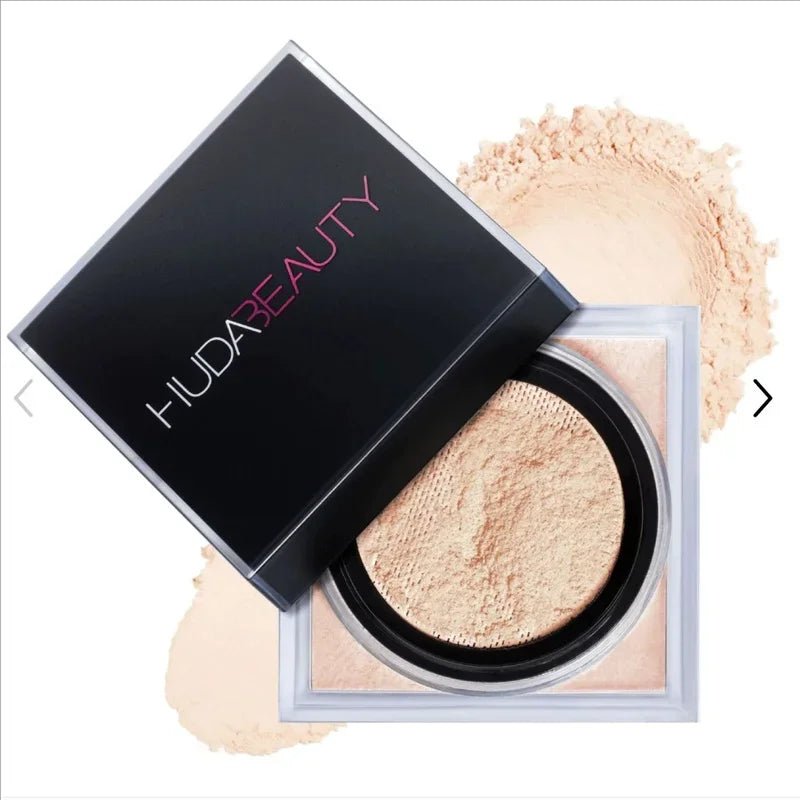 HUDA Beauty – Poudre fixatrice cuite ultra-fine longue tenue, anti-brillance, zéro pores