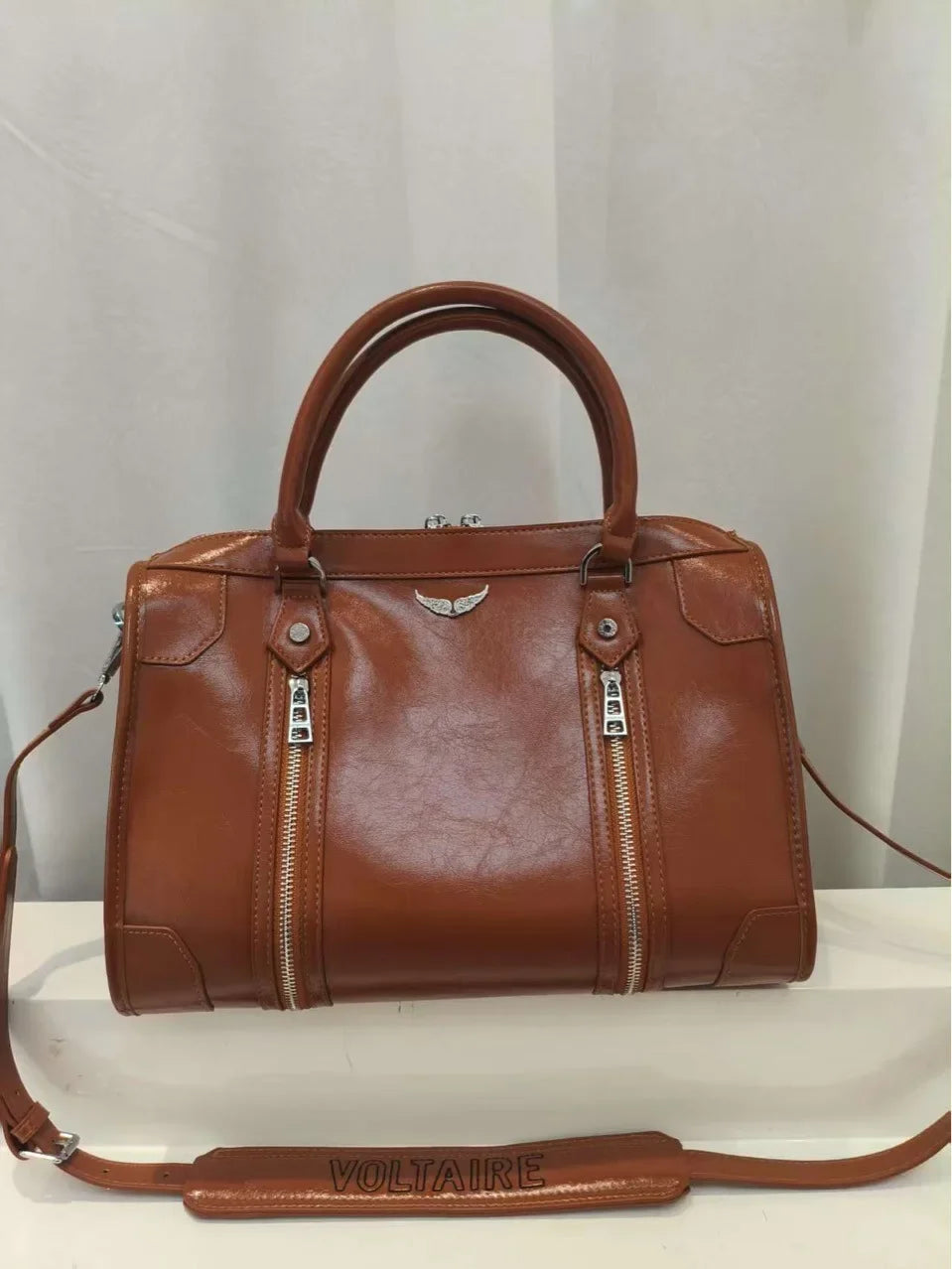 Sac à bandoulière en cuir souple – Grande capacité – Style chic Zadig Voltaire