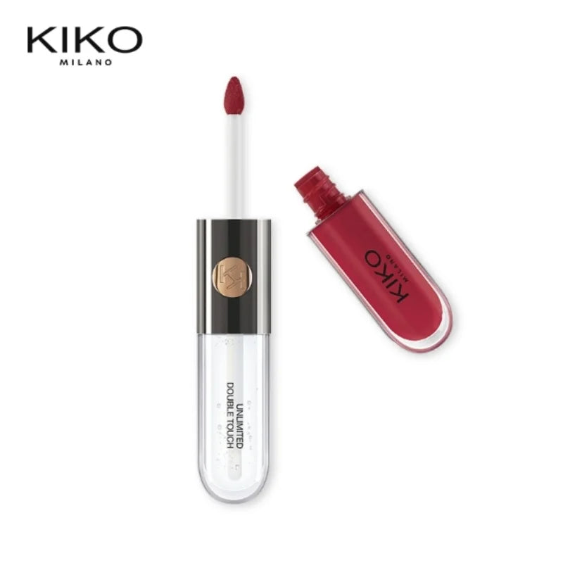 KIKO – Rouge à Lèvres Double Embout avec Miroir | Brillant & Hydratant, Longue Tenue