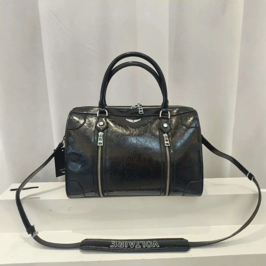 Sac à bandoulière en cuir souple – Grande capacité – Style chic Zadig Voltaire