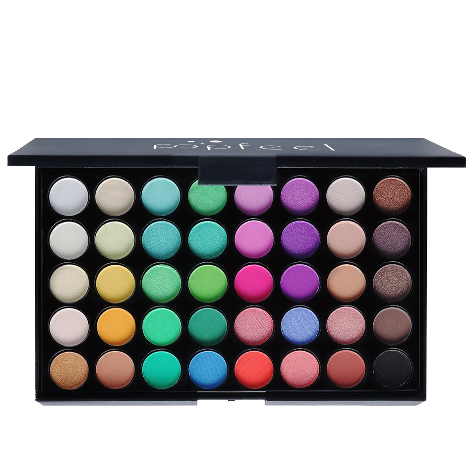 Palette Fards à Paupières 40 Couleurs POPFEEL – Longue Tenue & Haute Pigmentation