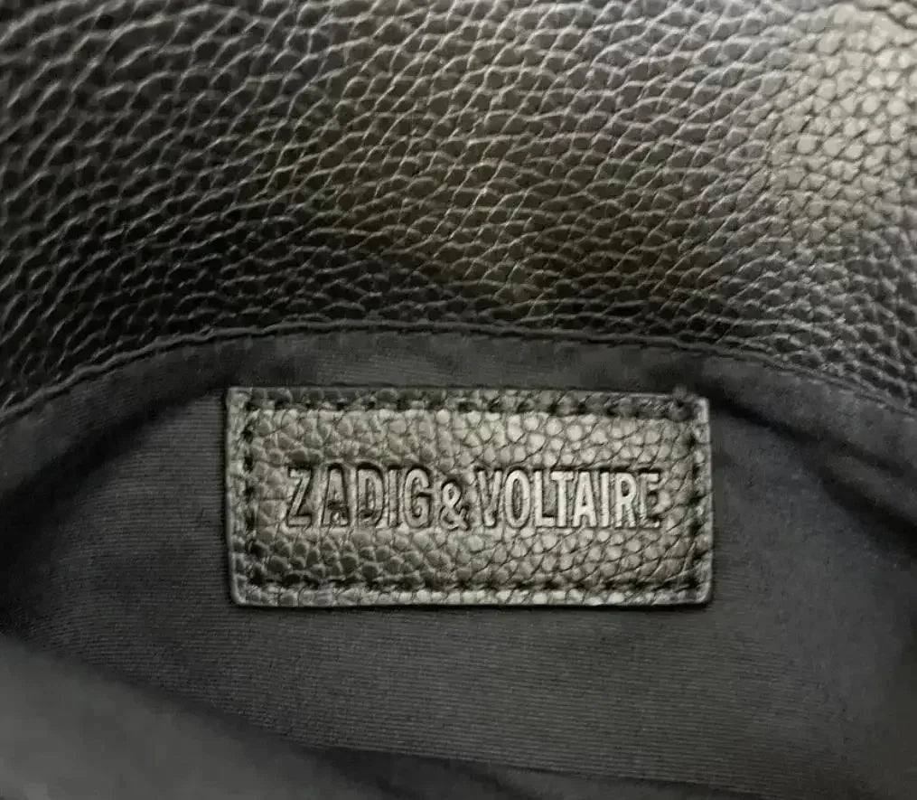 Sac à Main Femme Élégant – Bandoulière Chaîne & Détails Cloutés – Style Vintage Chic Zadig Voltaire