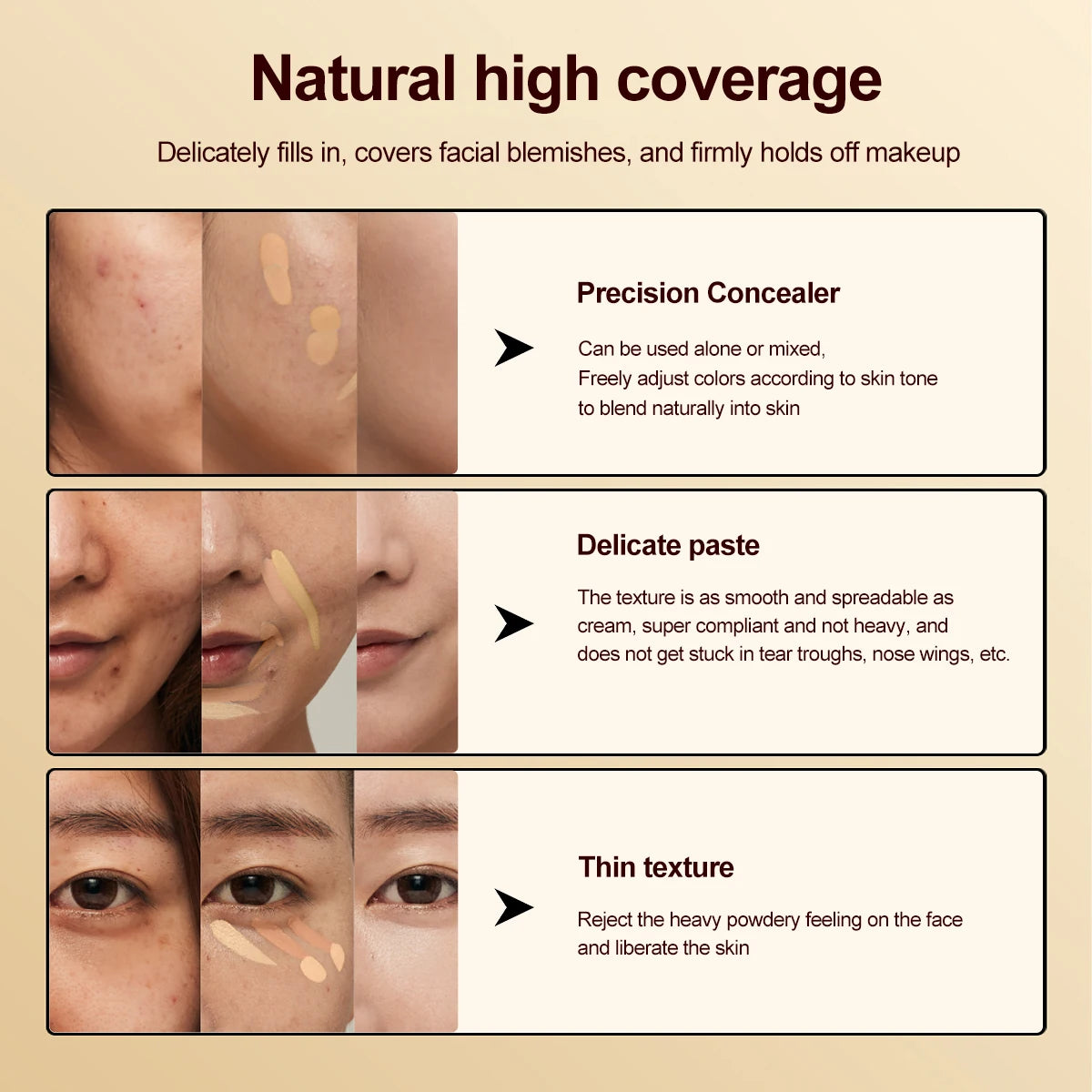 ✨ Palette Correcteur & Contour 15 Teintes + Accessoires – Maquillage Professionnel Longue Tenue