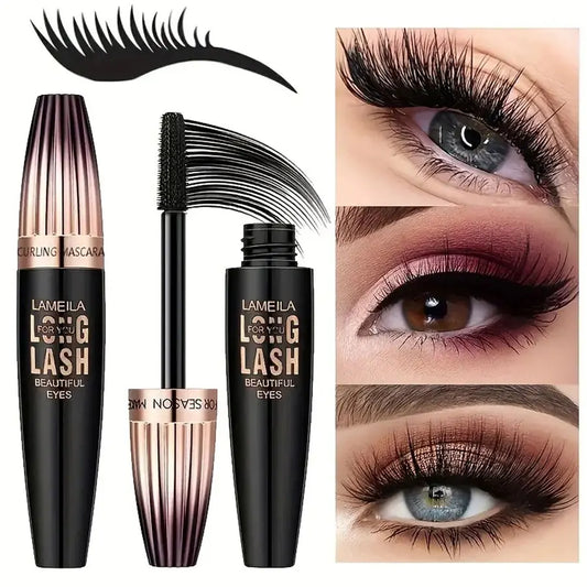 Mascara Étanche 4D – Longue Tenue, Volume & Courbure Intense, Résistant aux Bavures
