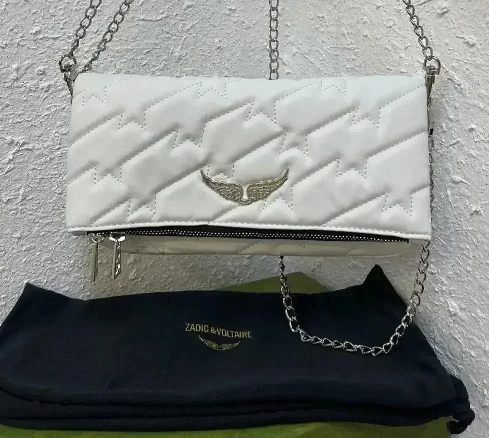 Sac à Main Femme Élégant – Bandoulière Chaîne & Détails Cloutés – Style Vintage Chic Zadig Voltaire