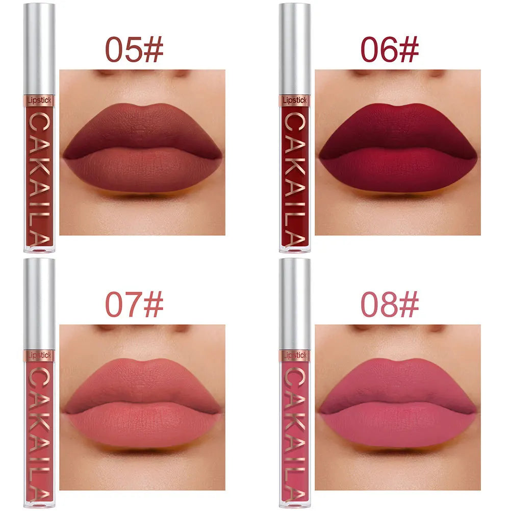 Set de 10 Rouges à Lèvres Liquides Mat & Brillant – Waterproof, Longue Tenue & Hydratants