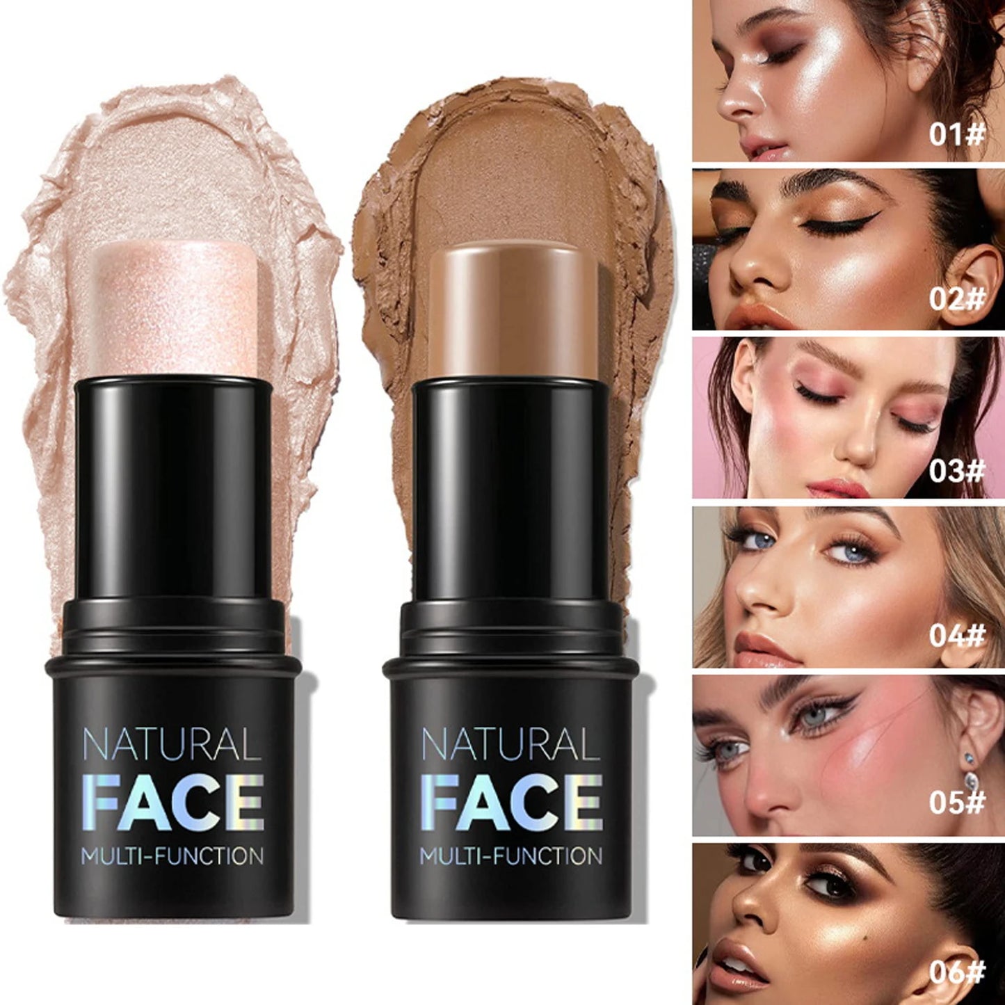 Stick Contouring & Highlighter 2-en-1 – Bâton Bronzant, Enlumineur & Correcteur Multifonction 6g