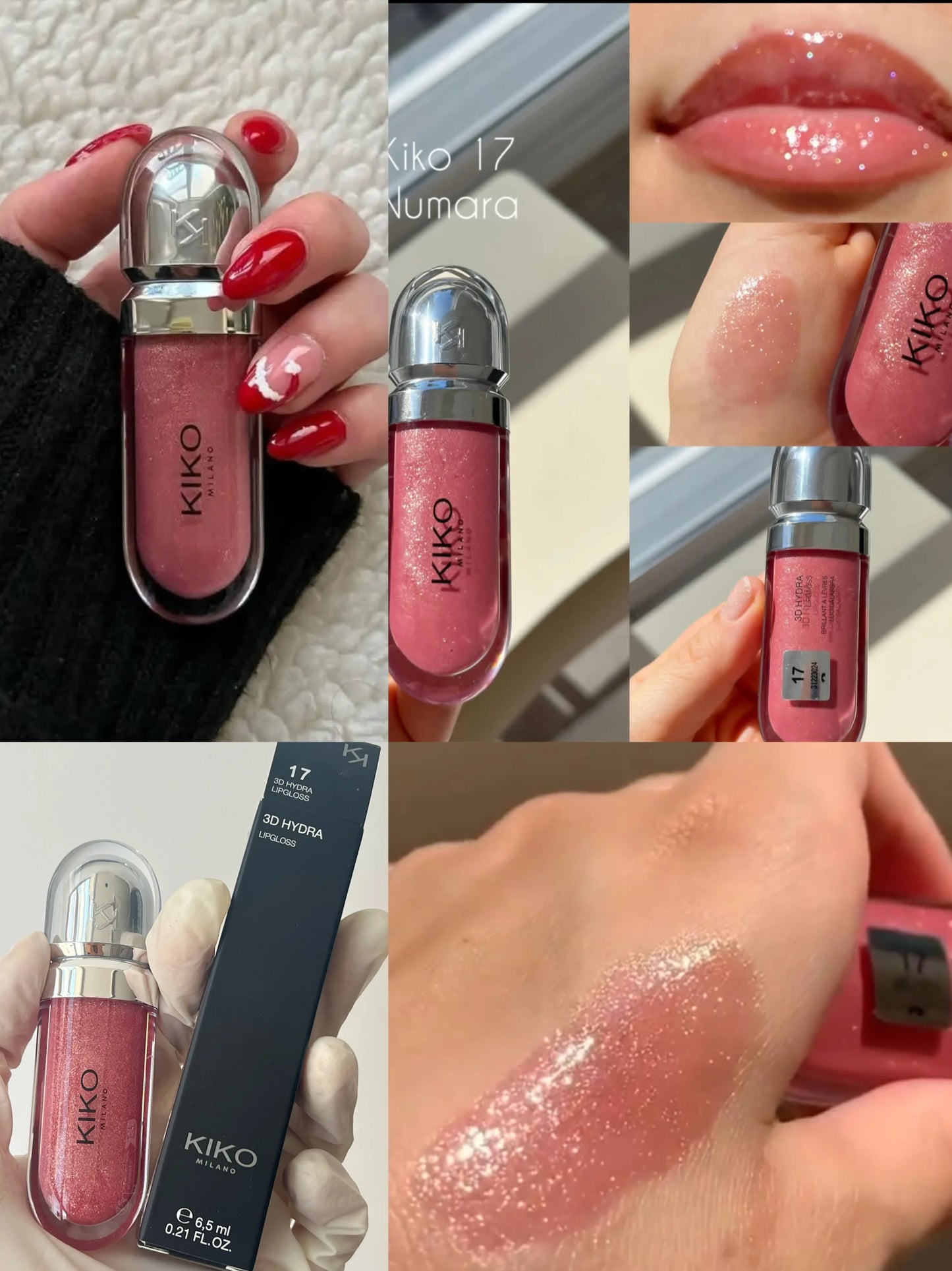 KIKO 3D Hydra Lipgloss 2025 – Brillant à Lèvres Hydratant Effet Miroir, Longue Tenue & Ultra Brillance