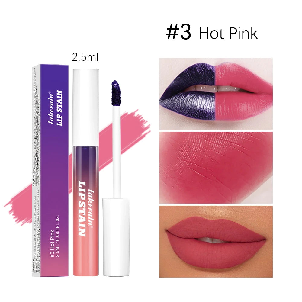 Rouge à lèvres liquide mat – encre longue durée, waterproof, anti-transfert, 3 couleurs