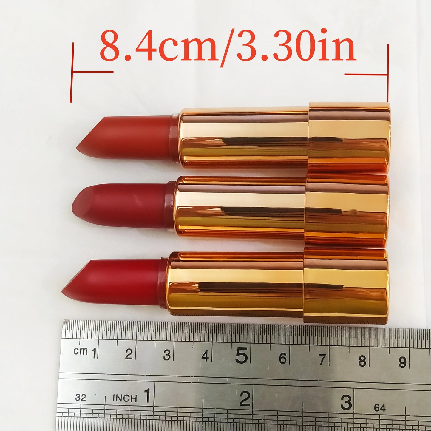 💄 Coffret 3 Rouges à Lèvres Mat + Pochette Élégante – Longue Tenue & Waterproof