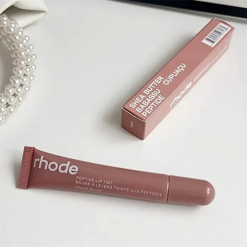 Baume à Lèvres Glossy Rhode – Hydratant, Longue Tenue, Effet Brillant & Naturel, 10ml
