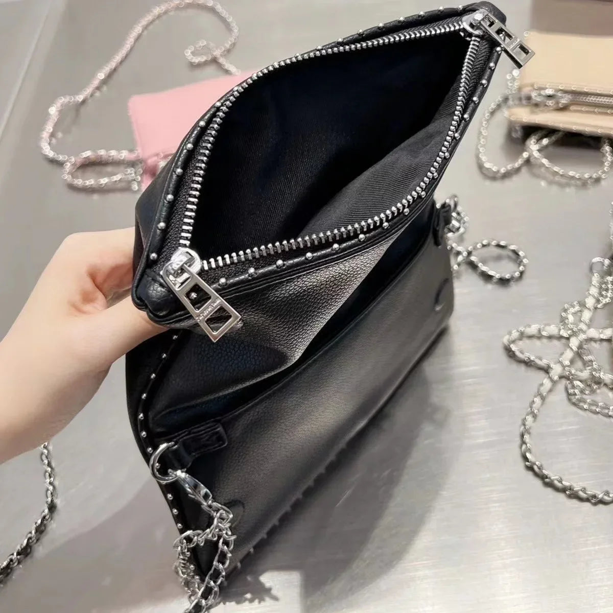 Sac Bandoulière Femme Mini – Design Élégant avec Chaîne – Cuir Synthétique Chic Zadig Voltaire